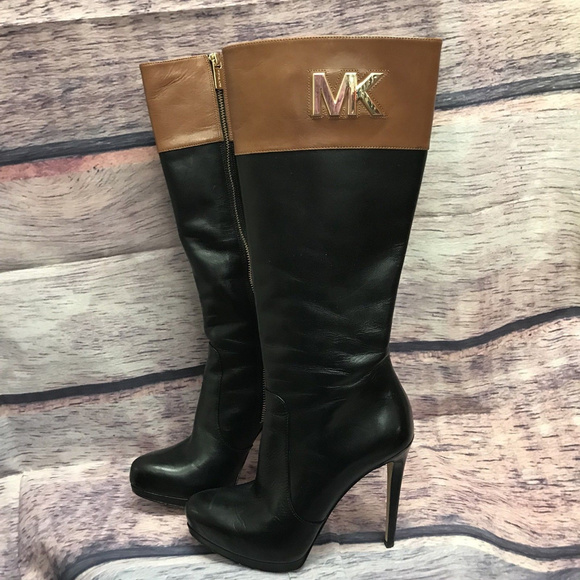 michael kors two tone boots